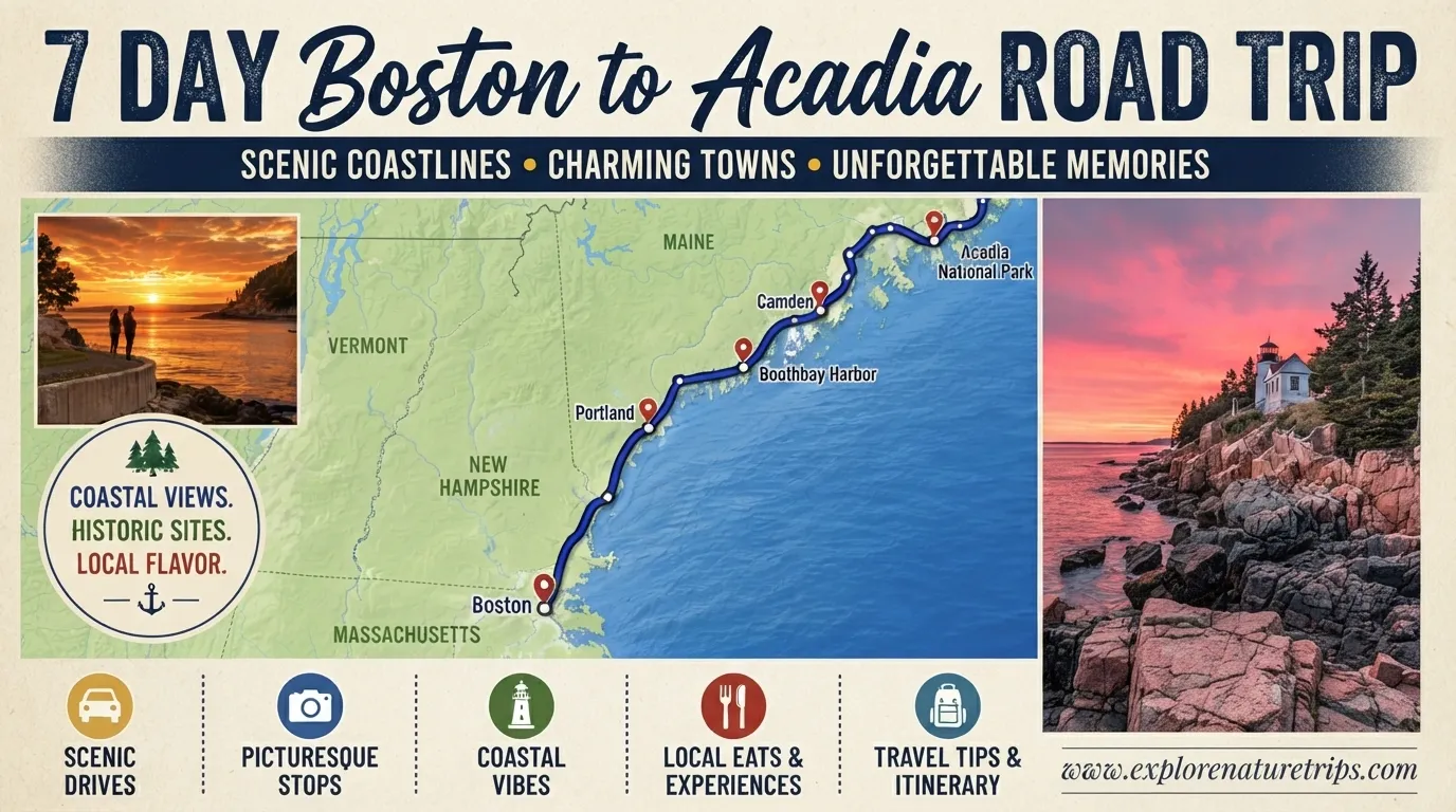 boston to acadia road trip
