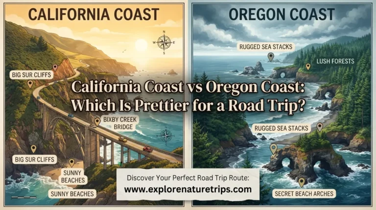 california coast vs oregon coast which is prettier for a road trip