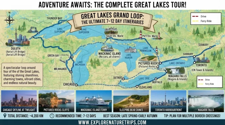 great lakes road trip ideas routes, stops & 7–12 day itineraries