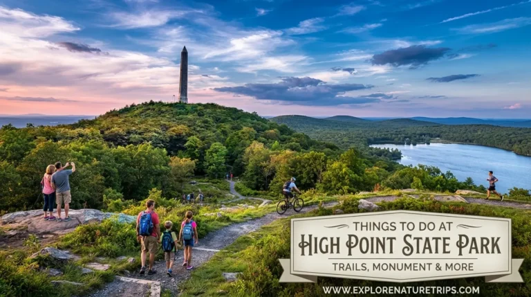 things to do at high point state park trails, monument & more