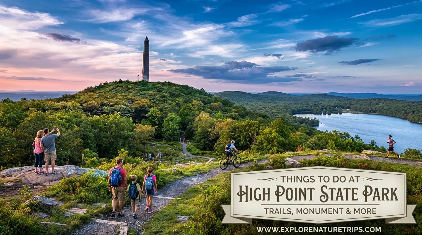 things to do at high point state park trails, monument & more