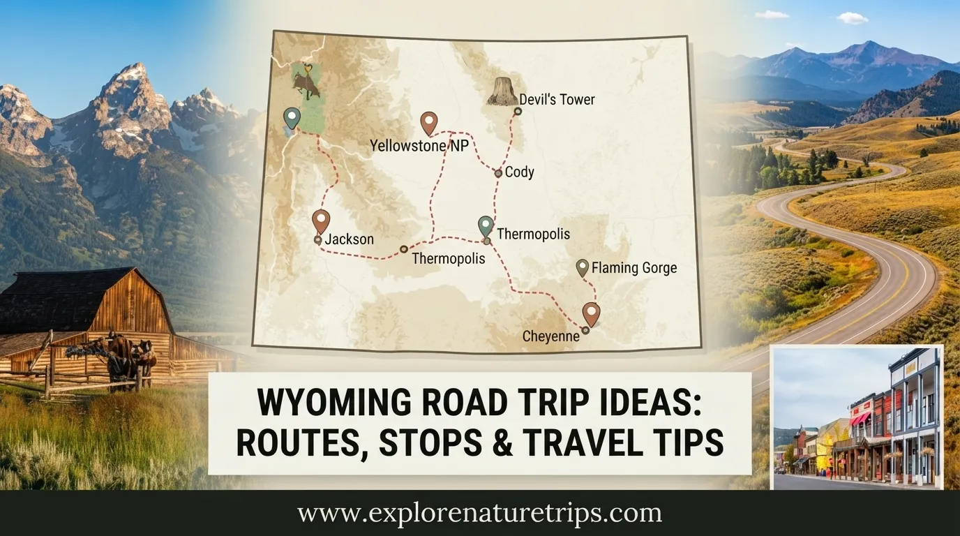 wyoming road trip ideas routes, stops & travel tips